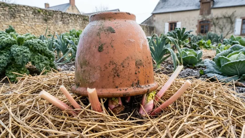Rhubarbe : la méthode britannique oubliée pour des tiges douces et sucrées en plein hiver
