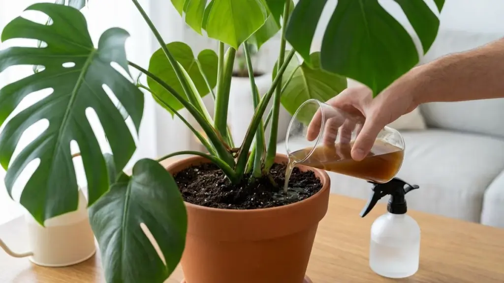 L&rsquo;erreur de fertilisation qui bloque la croissance des feuilles de votre monstera et comment la corriger