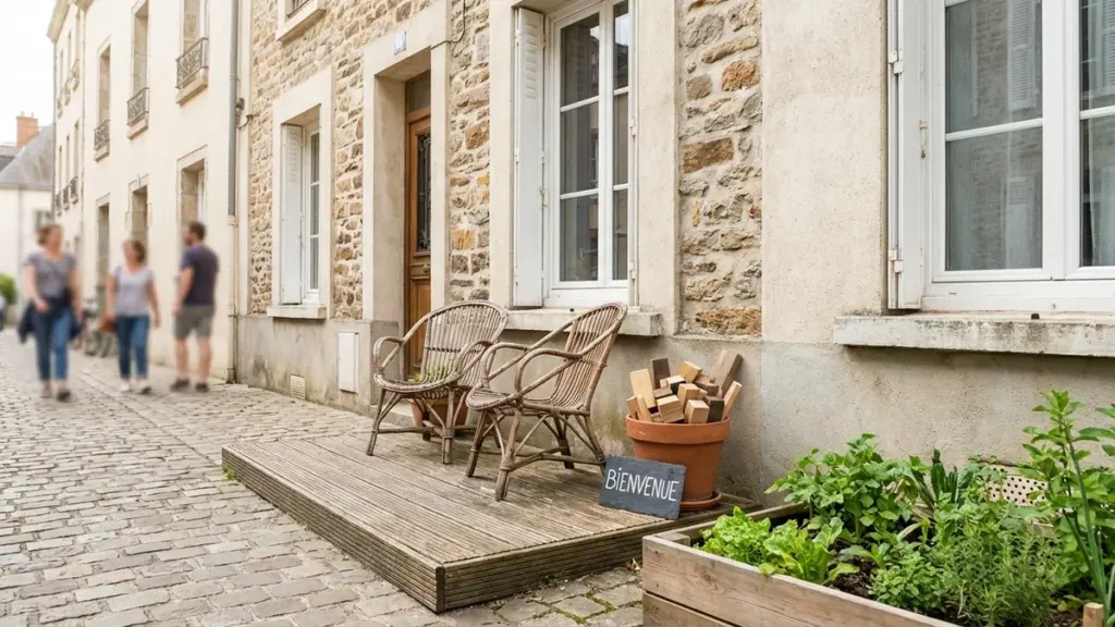Une jardinière transforme sa maison en espace de rencontre : son aménagement devant l&rsquo;entrée a bouleversé tout le voisinage