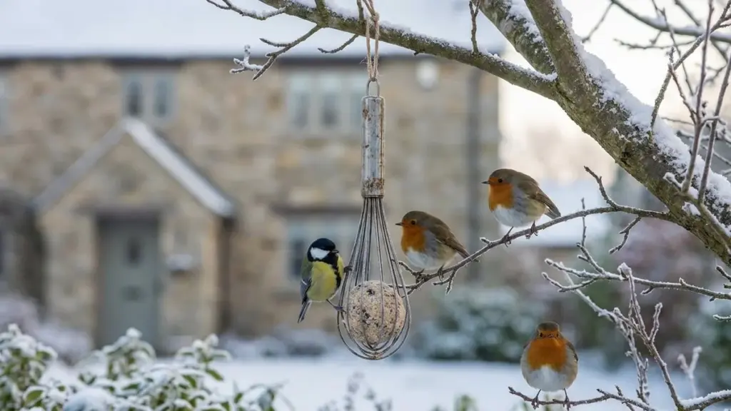 Oubliez les boules de graisse traditionnelles : cet objet du quotidien transforme votre jardin en refuge pour oiseaux