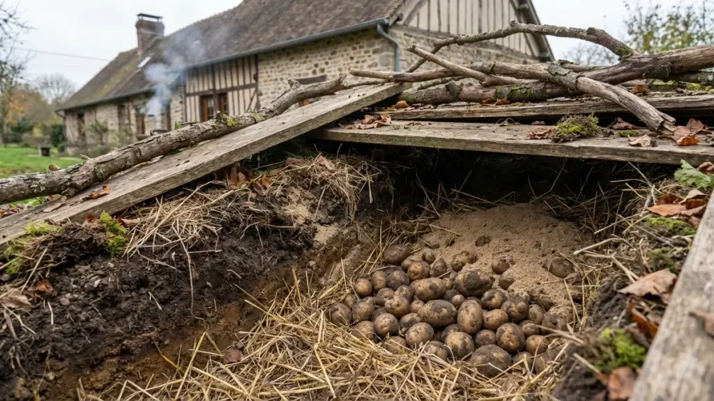 L&rsquo;ancienne méthode du potager qui maintient vos pommes de terre fraîches pendant des mois sans réfrigérateur
